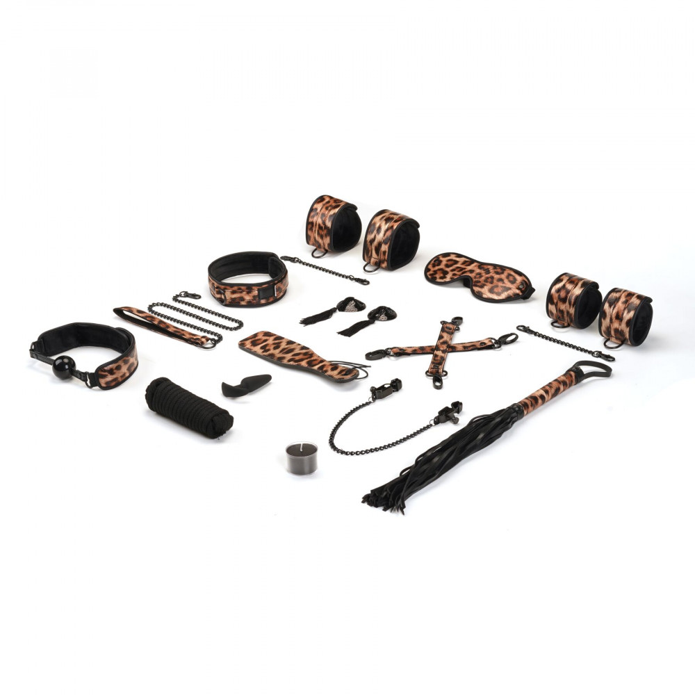 Наборы для БДСМ - Набор Liebe Seele Leopard Print 13pcs set