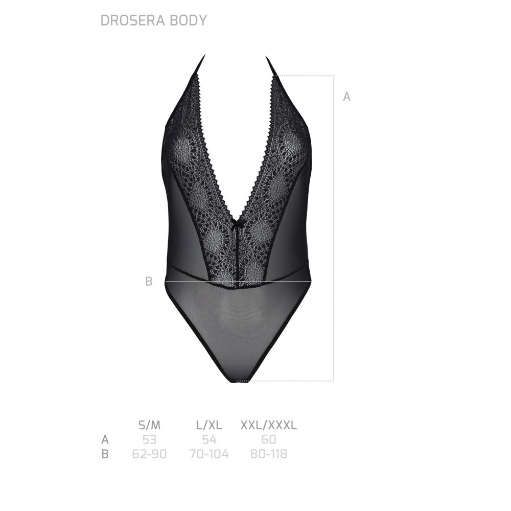 Эротическое боди - Боди Passion DROSERA BODY black S/M - ECO Passion 4