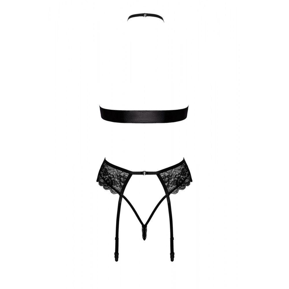 Эротические комплекты - Комплект Kissable Bondage Kiss Set Black L/XL 9