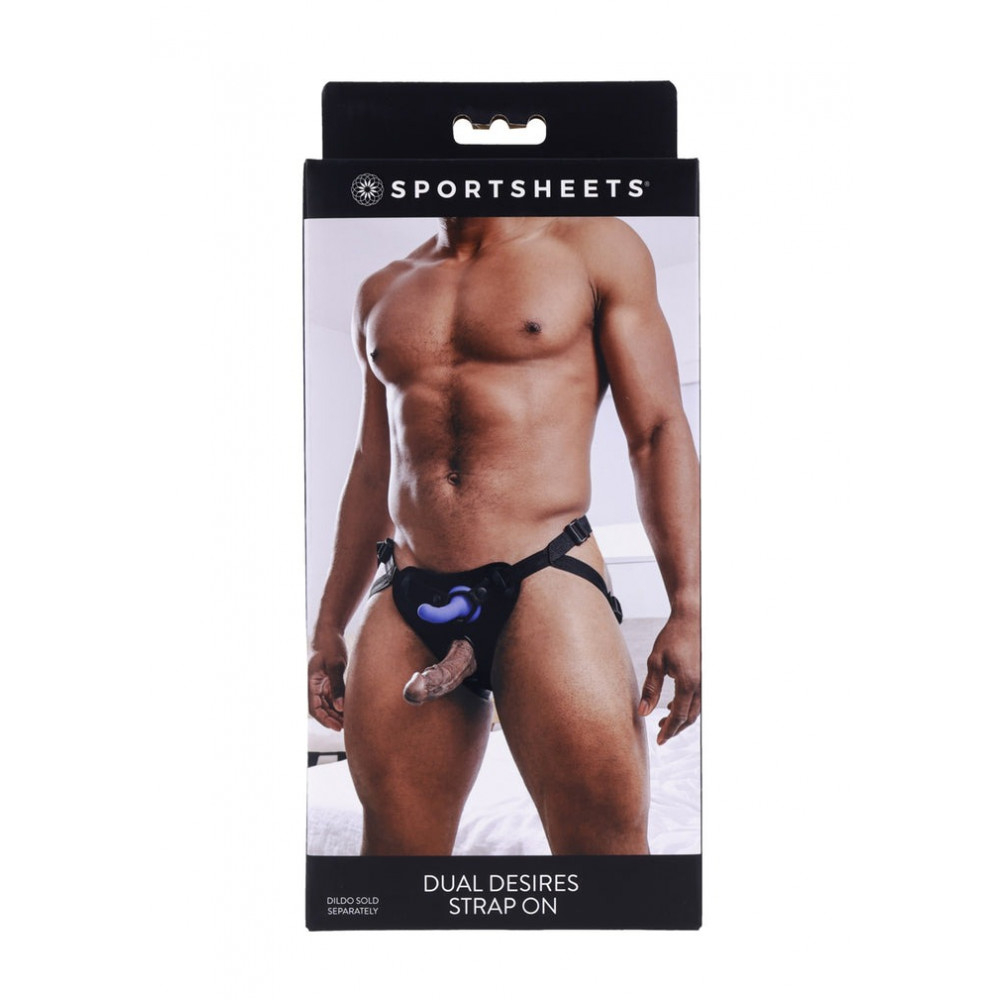 Секс игрушки - Трусики для страпонов Sportsheets Dual Desires с двойным проникновением 4