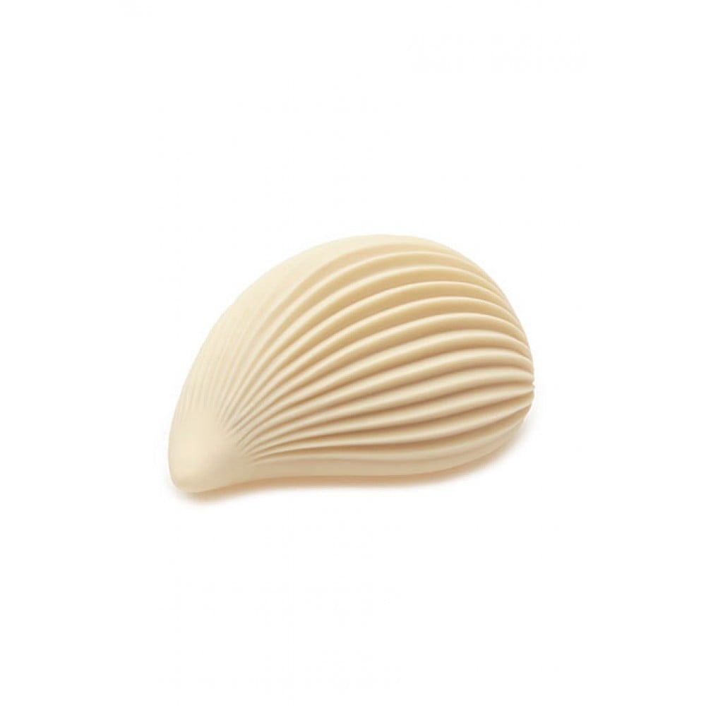 Секс игрушки - Вибратор для клитора в форме ракушки Iroha+ Kushi от Tenga, медицинский силикон, бежевый