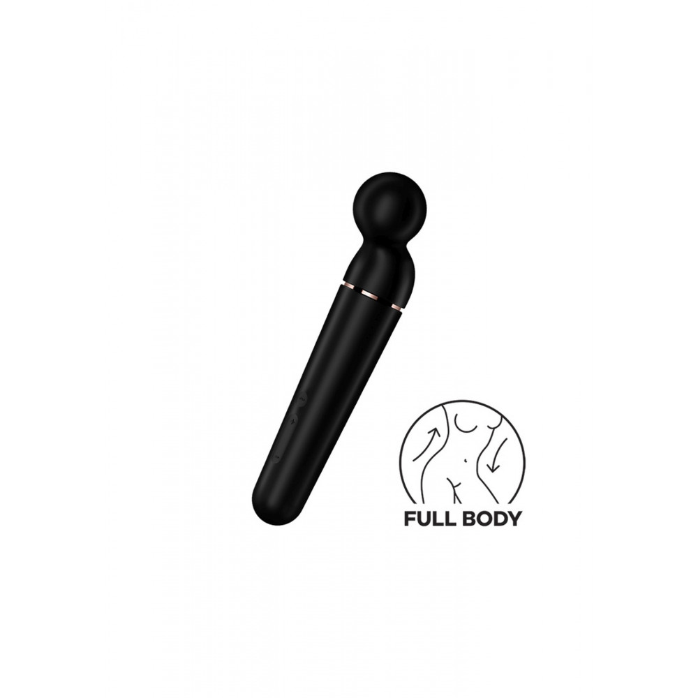 Секс игрушки - Вибратор-микрофон универсальный Satisfyer Planet Wand-er для стимуляции всего тела, черный 7