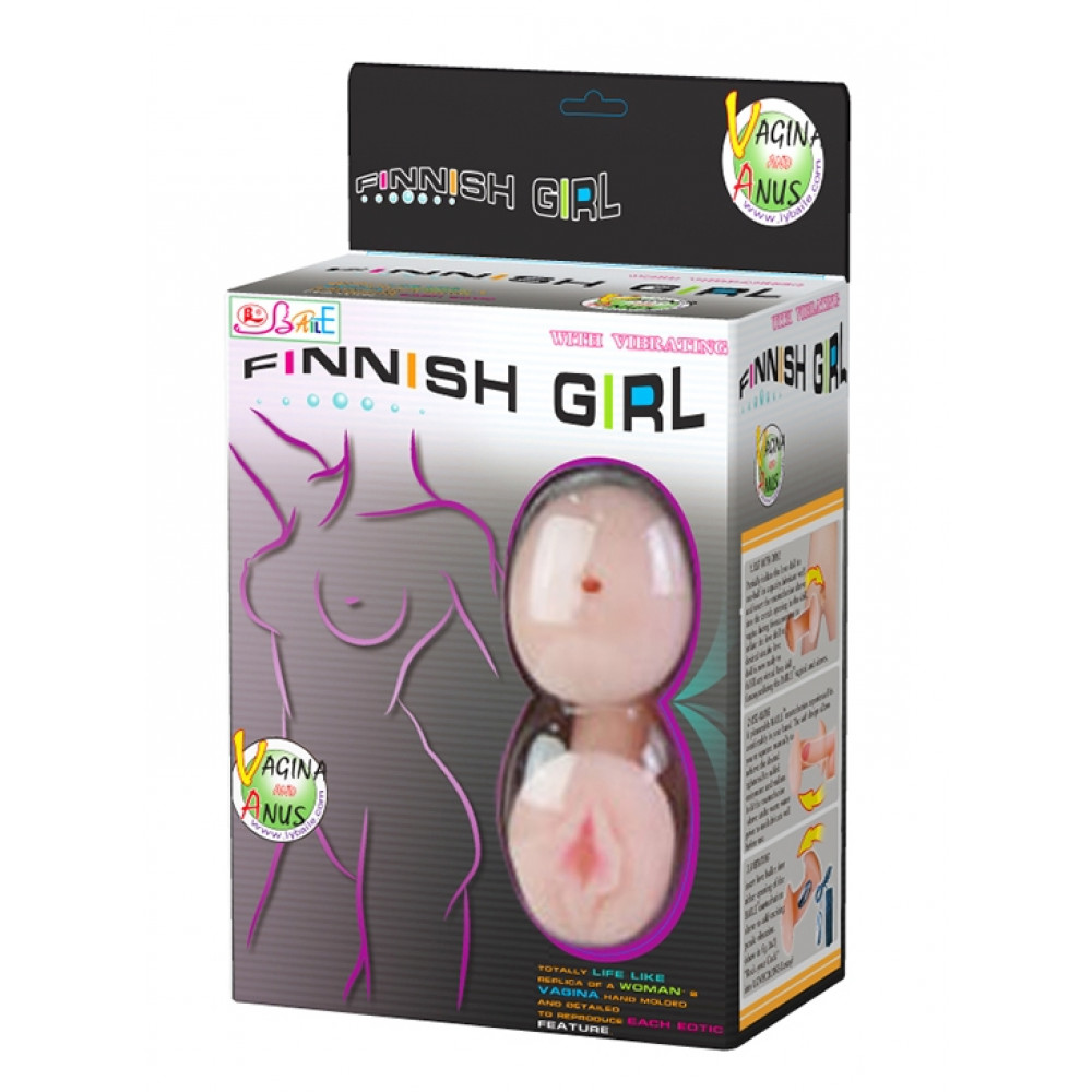 Секс Куклы - Надувная кукла Finish Girl с вставкой из киберкожи и вибростимуляцией. BM-015001 1