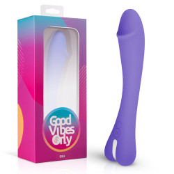 GVO004 Вибратор для точки G Gili Good Vibes Only, силиконовый, фиолетовый, 22 х 3.8 см