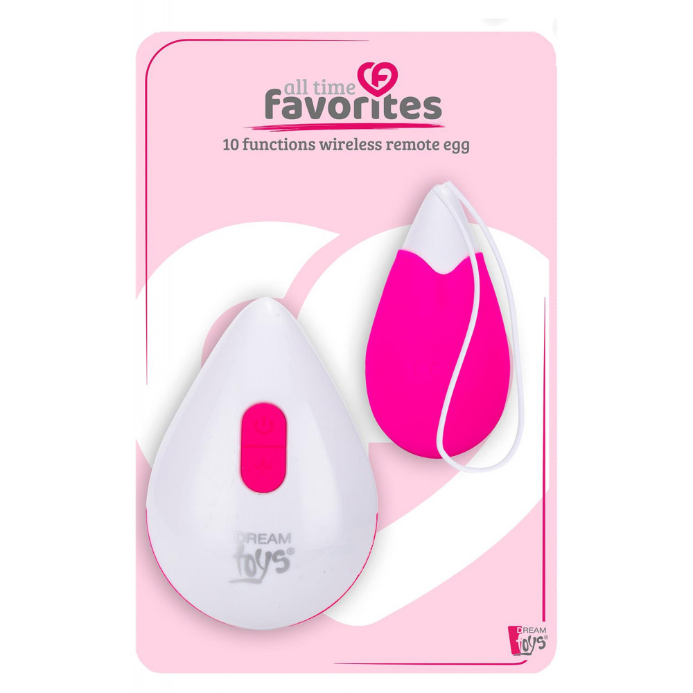 Вагинальные шарики - Виброяйцо с беспроводным управлением Dream Toys ALL TIME FAVORITES 10F REMOTE EGG 3