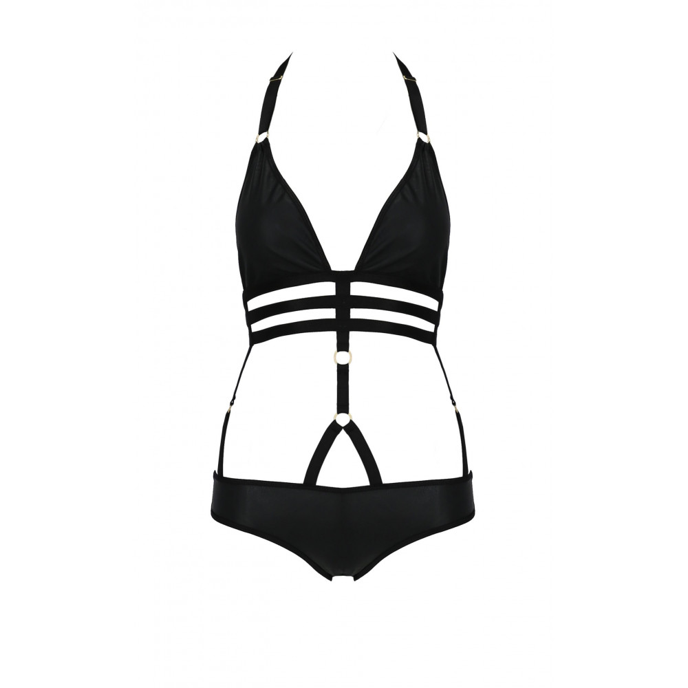 Эротическое белье - Боди со стреп ремешками LAMIS BODY black S/M - Passion 2