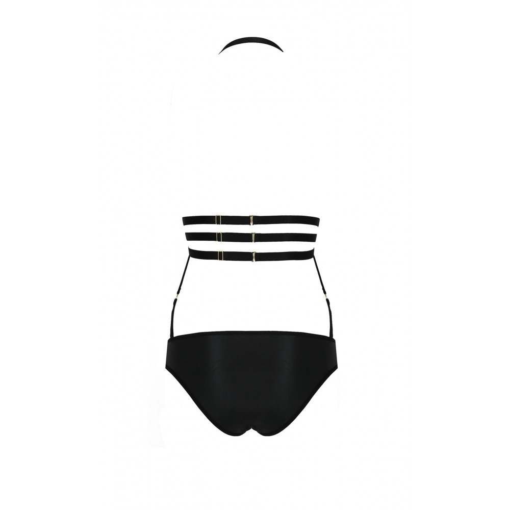 Эротическое белье - Боди со стреп ремешками LAMIS BODY black S/M - Passion 1