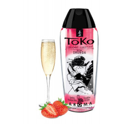 Лубрикант оральный Shunga Toko со вкусом клубники и шампанского, 165 мл