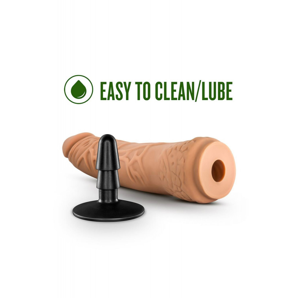 Секс игрушки - Реалистичный фаллоимитатор, LOCK ON HEXANITE DILDO WITH 4