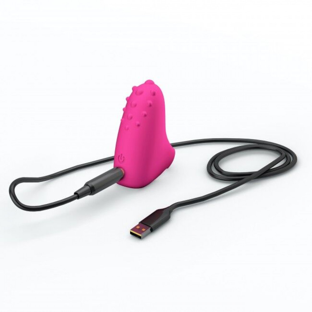 Мини вибраторы - Вибратор на палец Dorcel MAGIC FINGER Rose перезаряжаемый, 3 режима работы 2