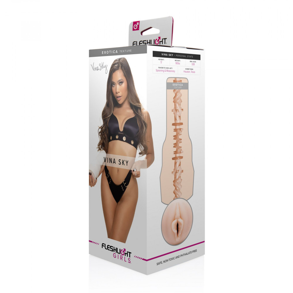 Мастурбаторы вагины - Мастурбатор Fleshlight Girls: Vina Sky - Exotica, со слепка вагины, очень нежный 2