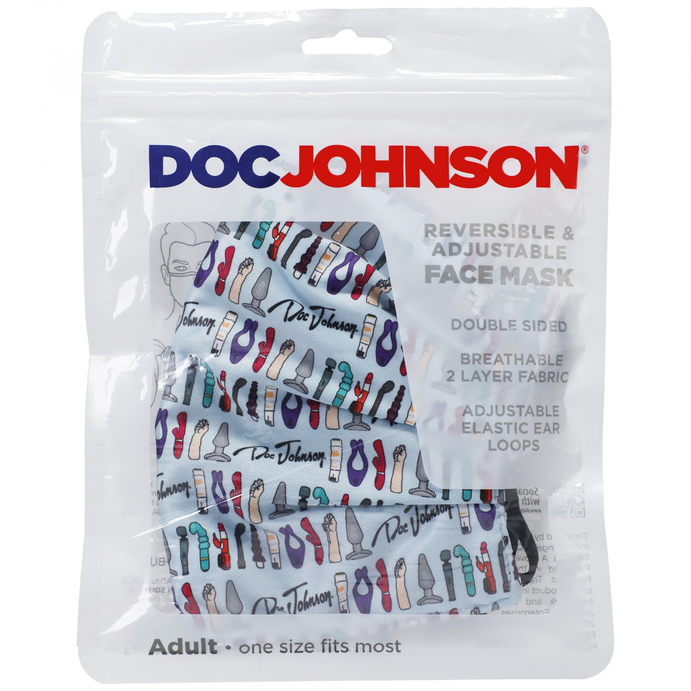 Интимная косметика - Гигиеническая маска Doc Johnson DJ Reversible and Adjustable face mask 1