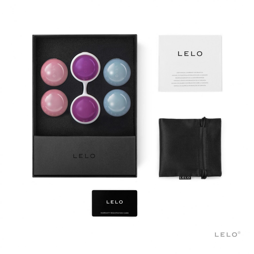 Вагинальные шарики - Набор вагинальных шариков LELO Beads Plus, диаметр 3,5 см, изменяемая нагрузка, 2х28, 2х37 и 2х60 г 4