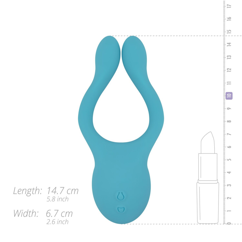 Вибраторы для пар - Вибратор для пар Cala Azul - Dani I Couples Vibrator 7