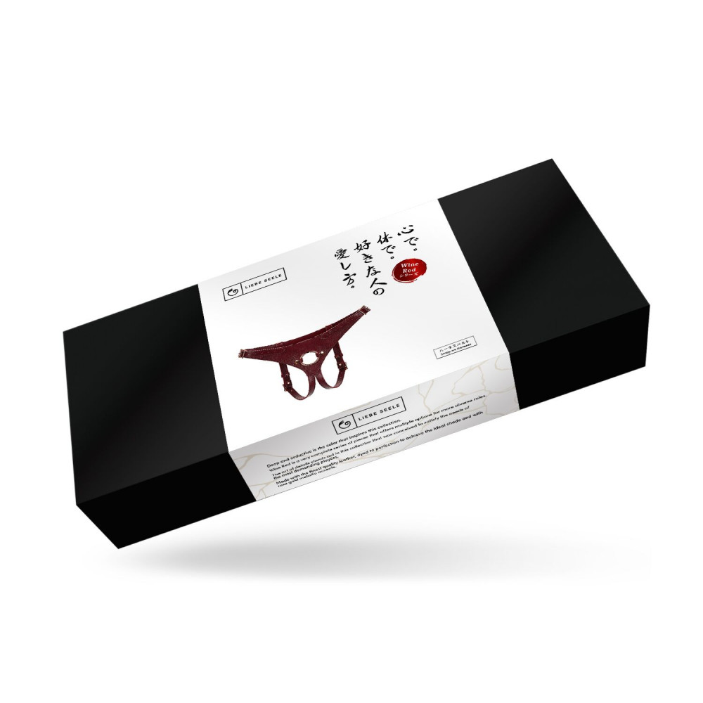 Трусики для страпонов - Трусики для страпона Liebe Seele Wine Red Strap on Harness 1