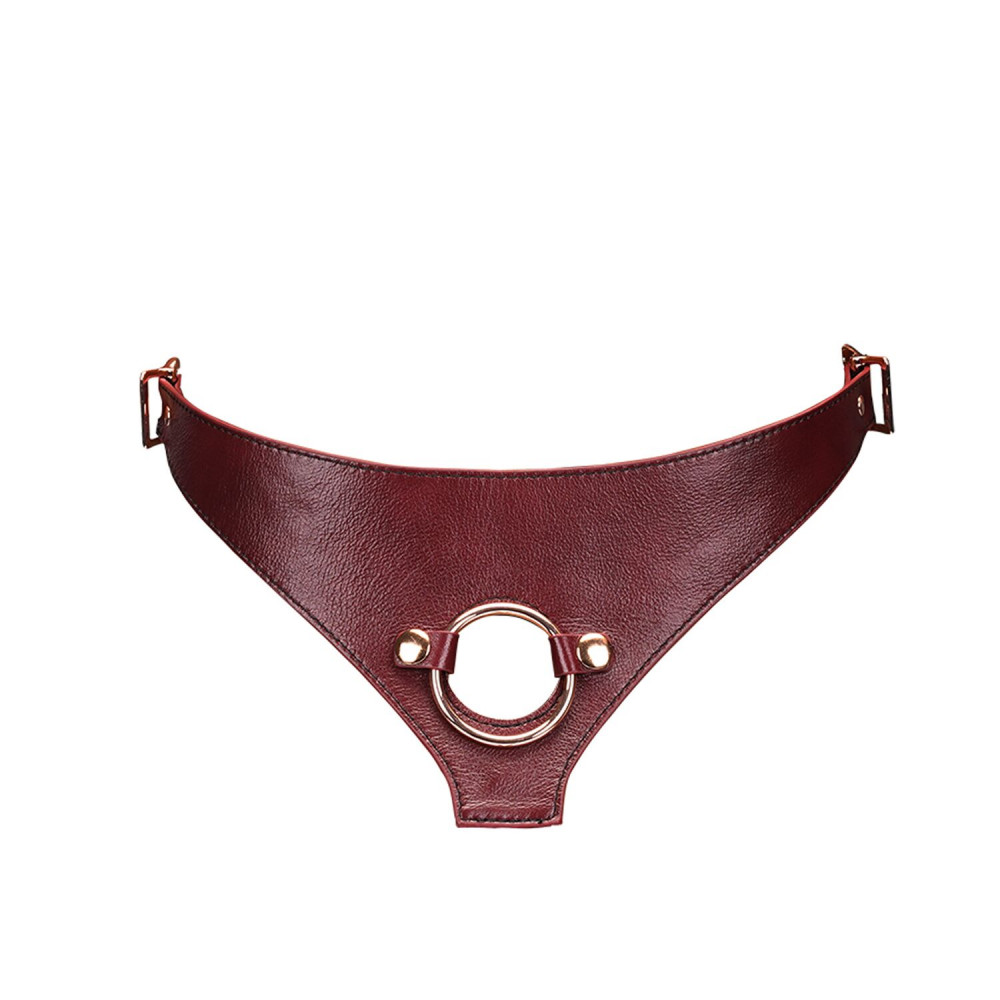 Трусики для страпонов - Трусики для страпона Liebe Seele Wine Red Strap on Harness 8