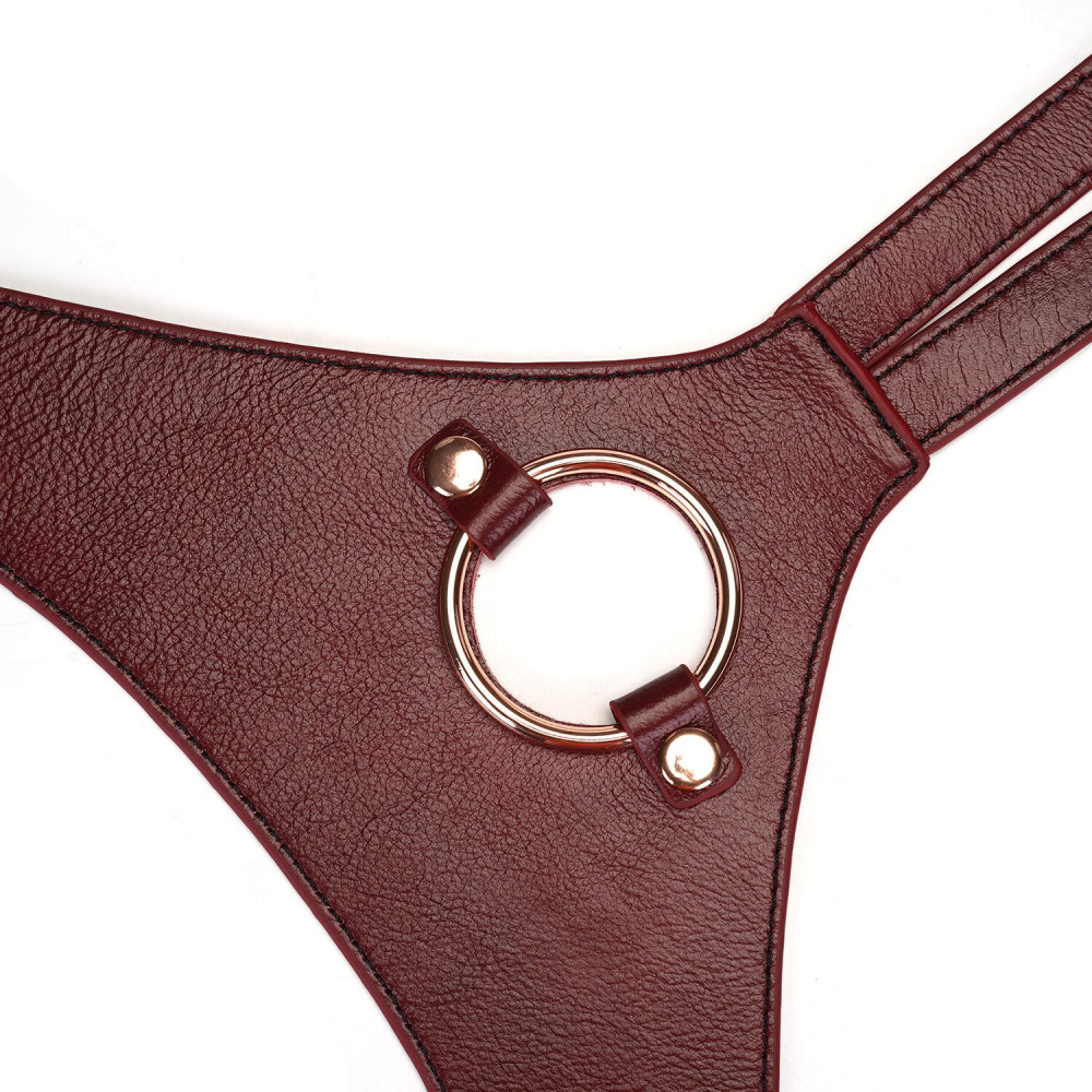Трусики для страпонов - Трусики для страпона Liebe Seele Wine Red Strap on Harness 5