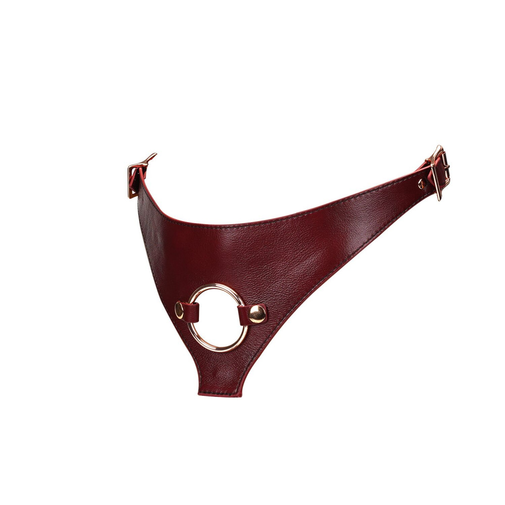 Трусики для страпонов - Трусики для страпона Liebe Seele Wine Red Strap on Harness 7