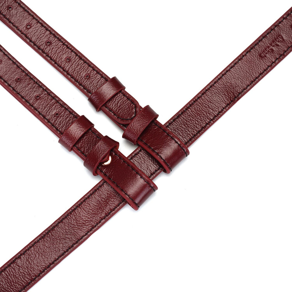Трусики для страпонов - Трусики для страпона Liebe Seele Wine Red Strap on Harness 4