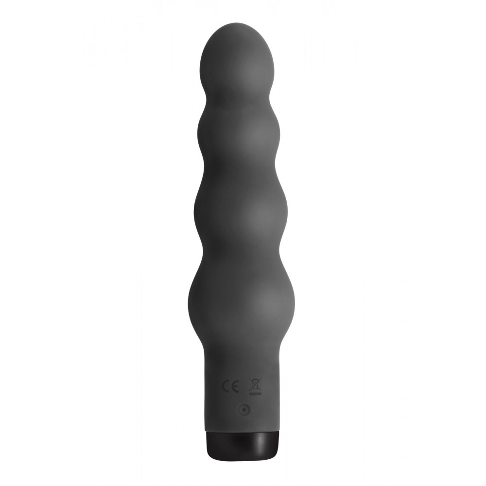 Вибратор - Вибратор S Pleasures Bullets Obsidian, черный, в виде ряда шариков, 10 режимов, диаметр 4,2 см 1