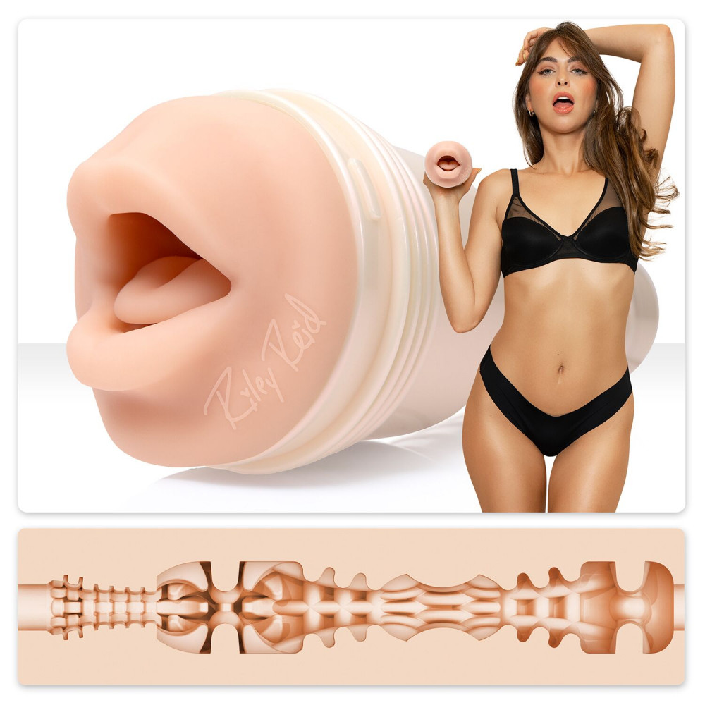 Мастурбаторы оральные - Мастурбатор Fleshlight Girls: Riley Reid - Insomnia, со слепка ротика, очень нежный