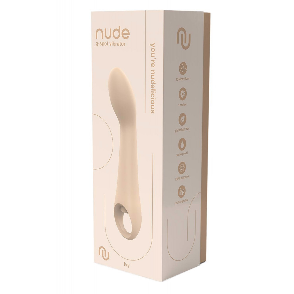 Секс игрушки - Вибратор Dream Toys Nude Ivy для точки G, бежевый 4