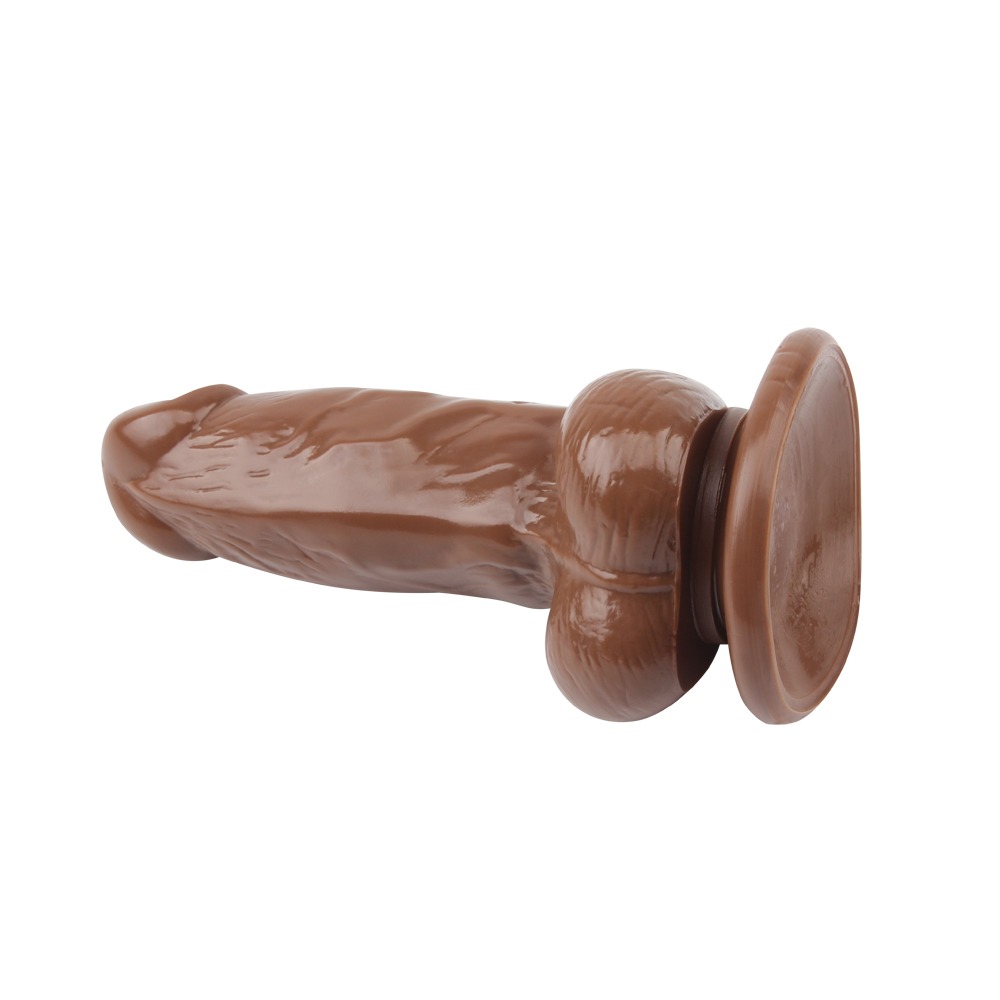 Секс игрушки - Вибратор реалистичный на присоске Chisa Ballsy Super Cock JUMBO JACK с пультом, коричневый 5