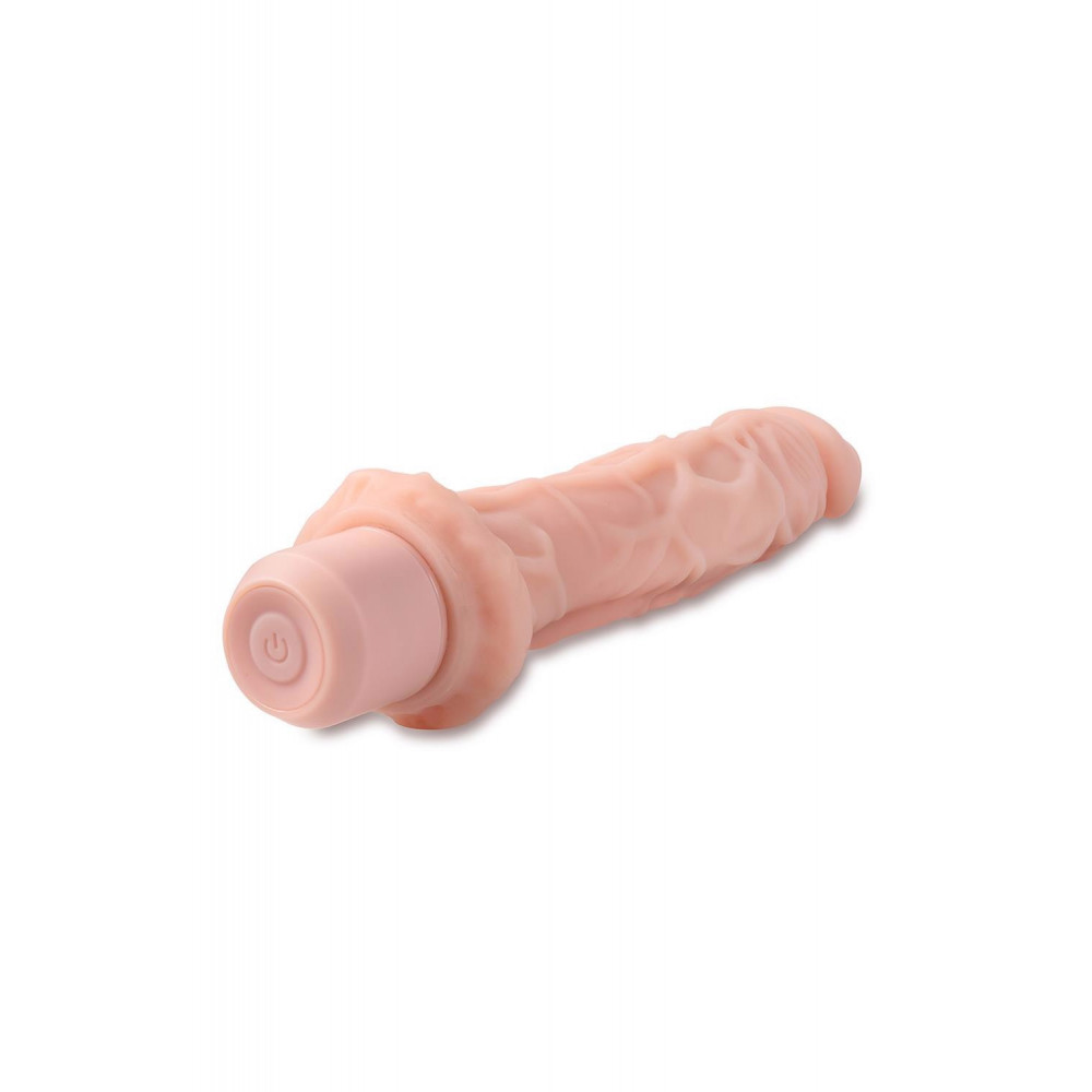 Секс игрушки - Вибратор реалистичный с выпуклыми венками Blush Dr. Skin Dr. Richard, бежевый 1