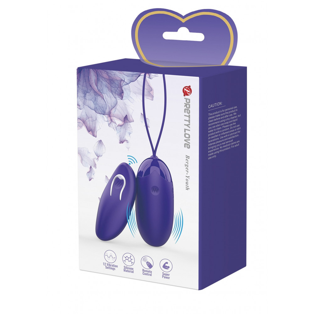 Вибратор - Виброяйцо серии Pretty Love - Berger Youth, BI-014362WL 1