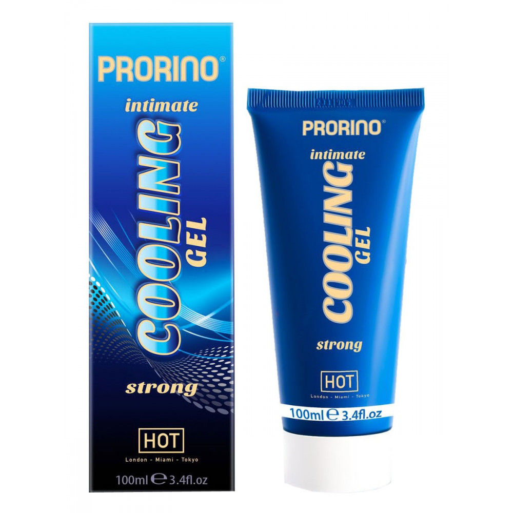 Лубриканты - Интимный гель Hot PRORINO Intimate Strong с эффектом охлаждения, 100 мл