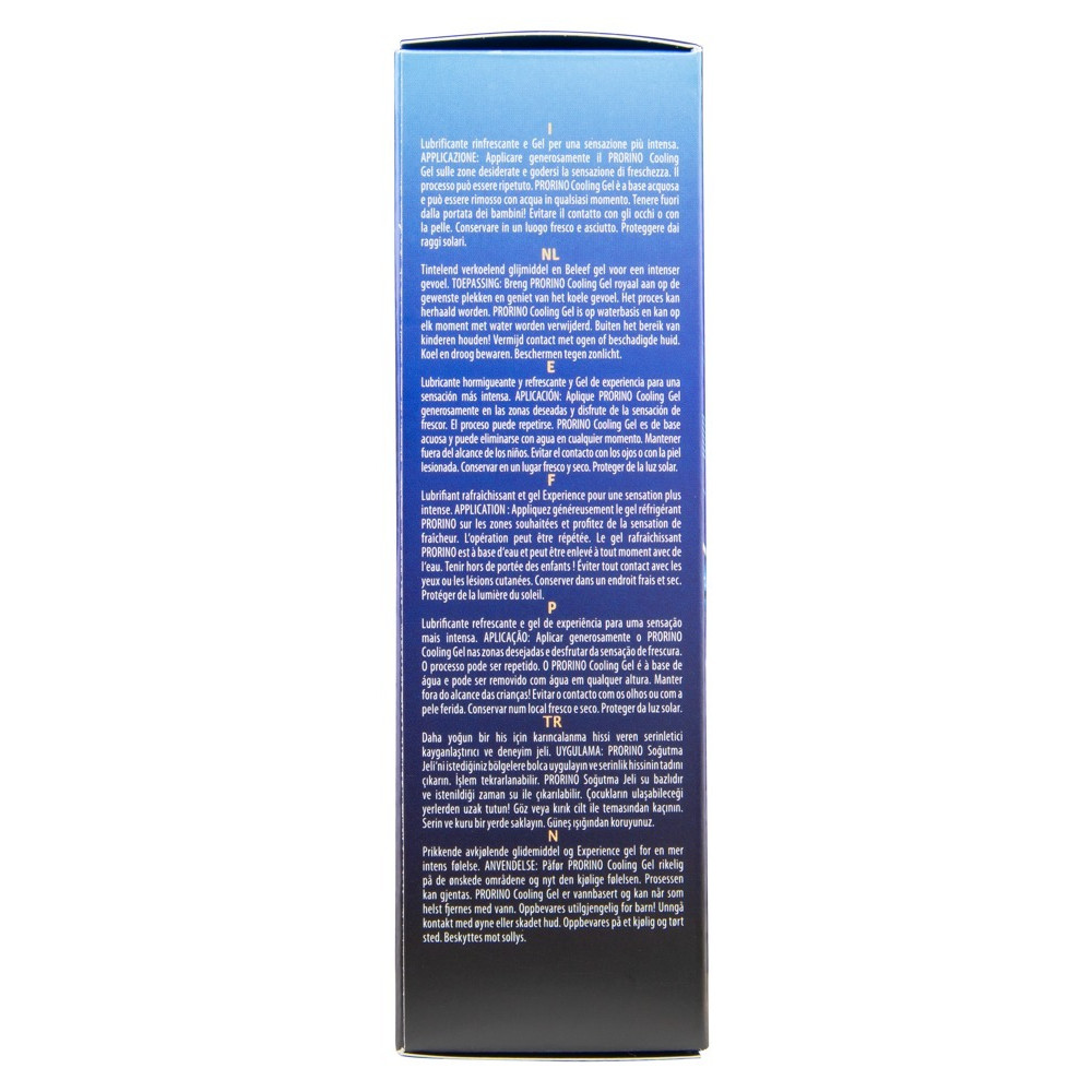 Лубриканты - Интимный гель Hot PRORINO Intimate Strong с эффектом охлаждения, 100 мл 5