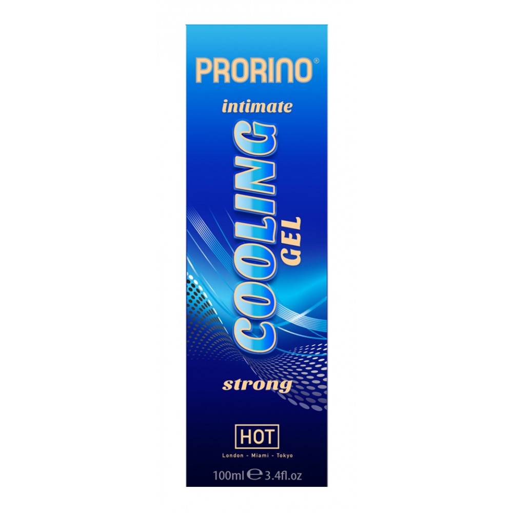 Лубриканты - Интимный гель Hot PRORINO Intimate Strong с эффектом охлаждения, 100 мл 3