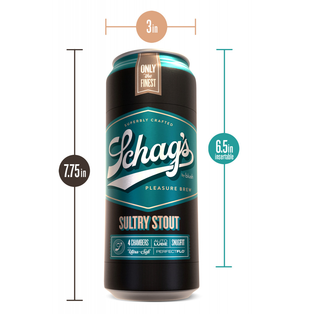 Мастурбатор - Cамосмазывающийся мастурбатор SCHAG'S SULTRY STOUT FROSTED 2