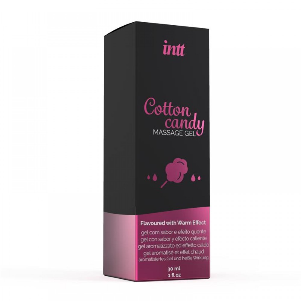 Массажные гели - Съедобный массажный гель для интимных зон Intt Cotton Candy (30 мл) 8