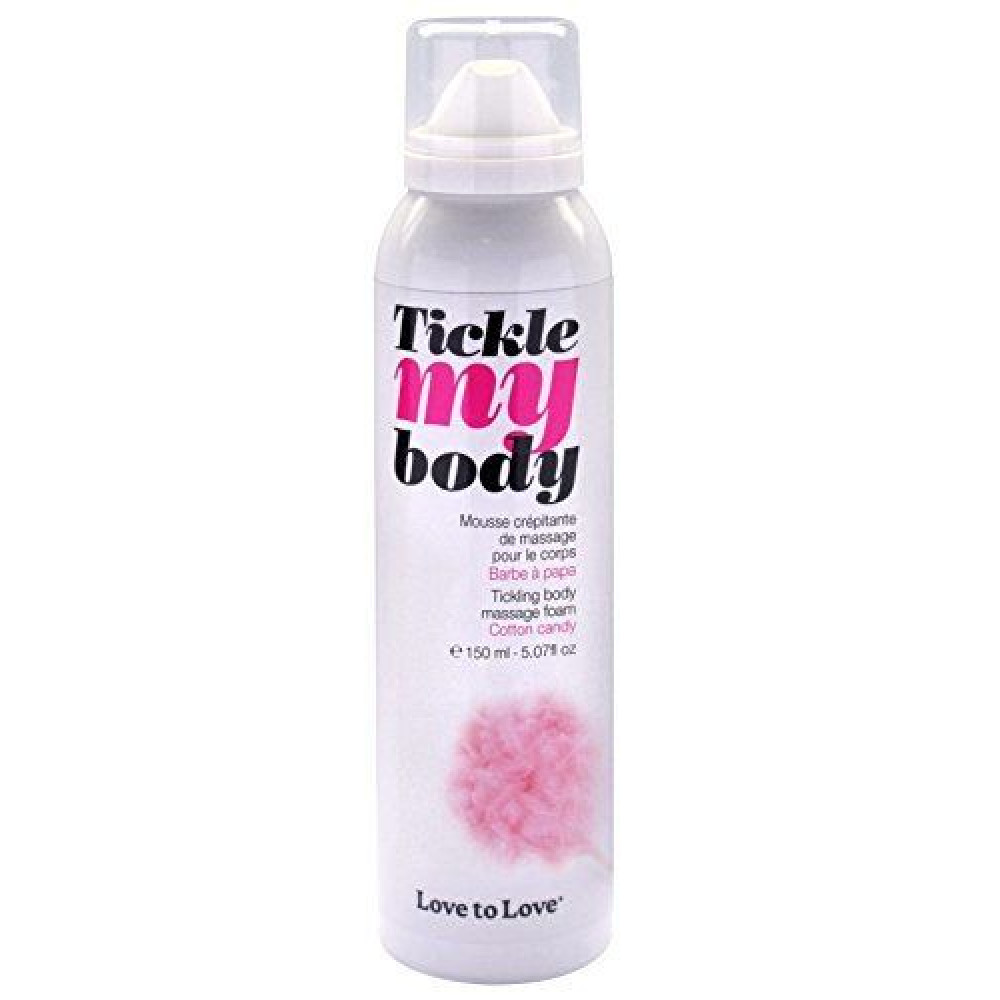 Массажные масла и свечи - Массажная пена Love To Love TICKLE MY BODY Cotton candy (150 мл) увлажняющая