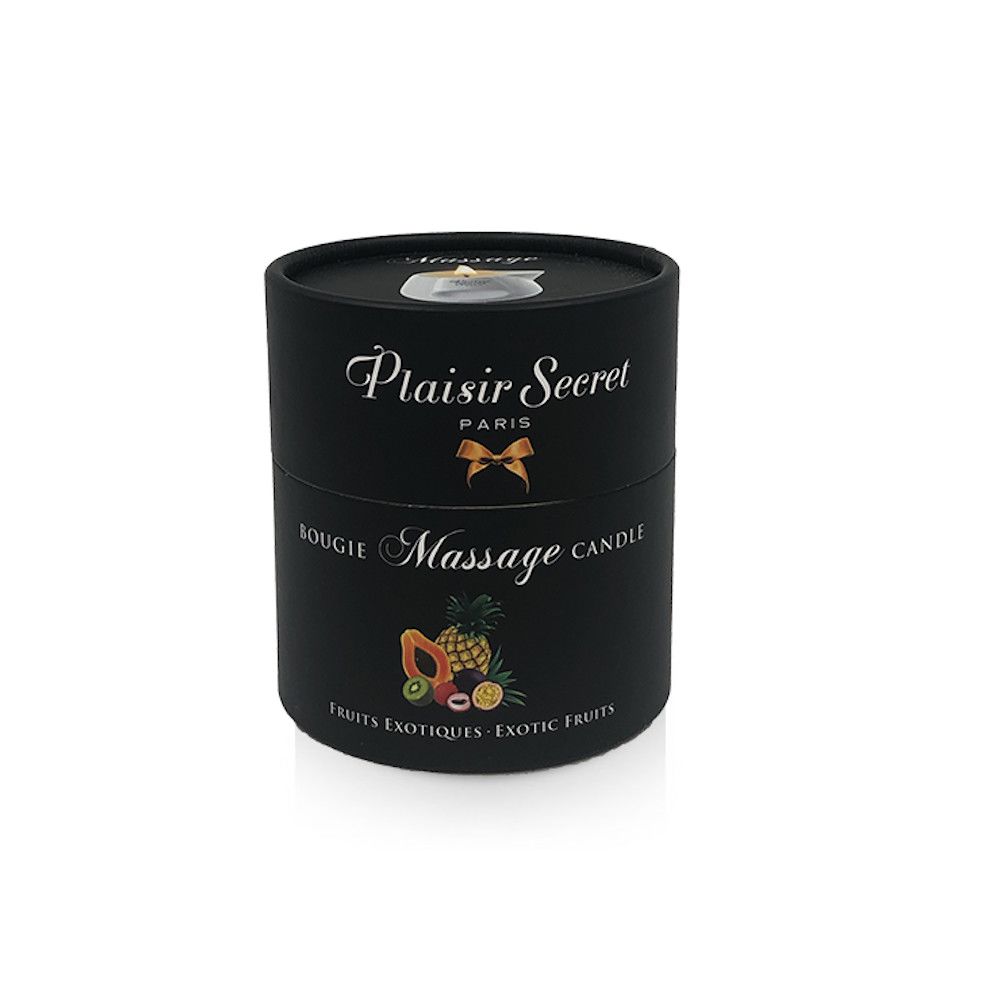 Массажные свечи - Массажная свеча Plaisirs Secrets Pineapple Mango (80 мл) подарочная упаковка, керамический сосуд 1