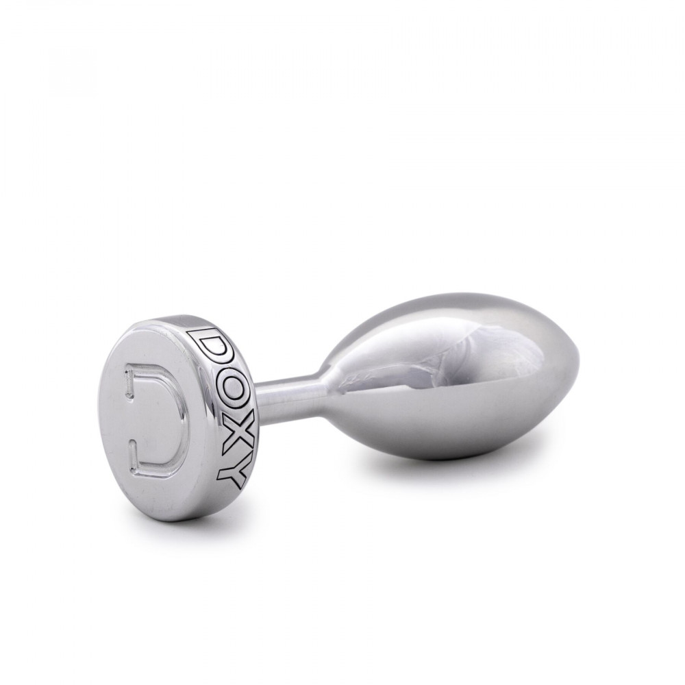 Анальная пробка - Металлическая анальная пробка DOXY Butt Plug SMOOTH, гладкая, диаметр 3,3 см 4