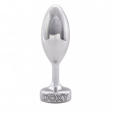 Металлическая анальная пробка DOXY Butt Plug SMOOTH, гладкая, диаметр 3,3 см