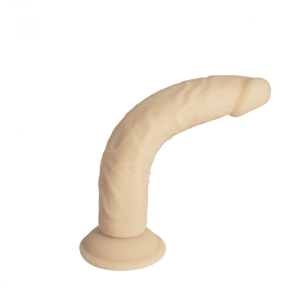 Фаллоимитаторы на присоске, двойные - Фаллоимитатор Naked Addiction — 9″ Silicone Dual Density Bendable Dildo Vanilla, вибропуля в подарок 9