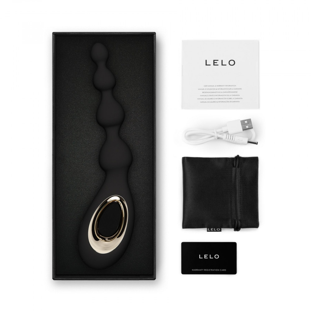 Анальные вибраторы - Анальный вибратор LELO Soraya Beads Black 3