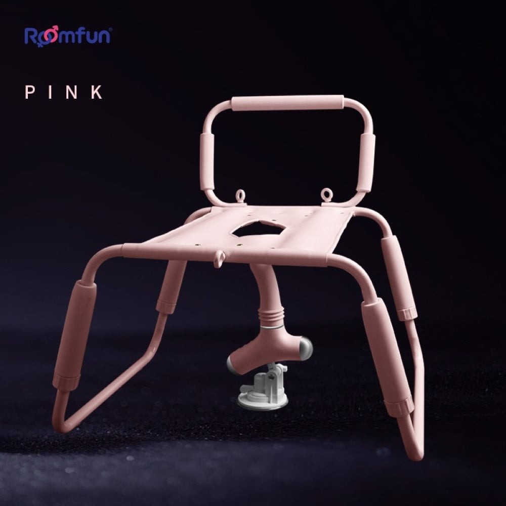 Секс игрушки - Стул для секса Roomfun Horse Chair регулируемый, розовый 5