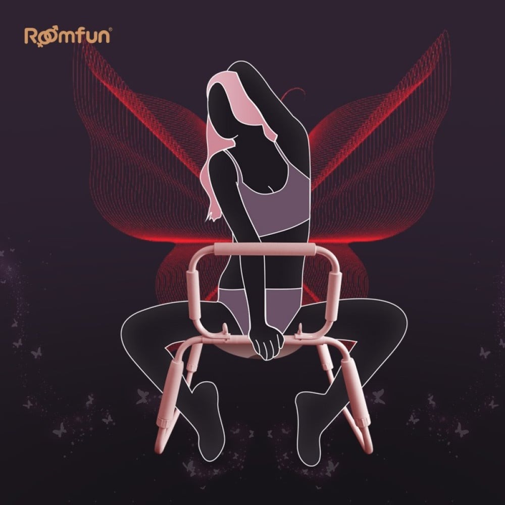 Секс игрушки - Стул для секса Roomfun Horse Chair регулируемый, розовый 1