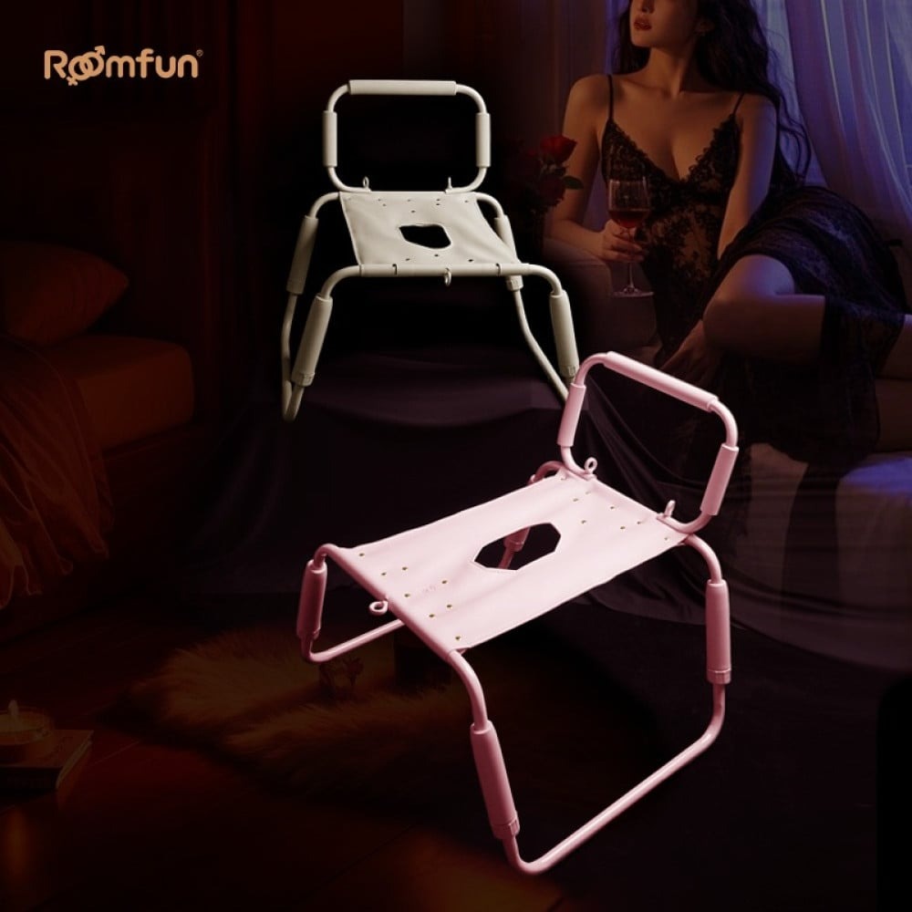 Секс игрушки - Стул для секса Roomfun Horse Chair регулируемый, розовый 14