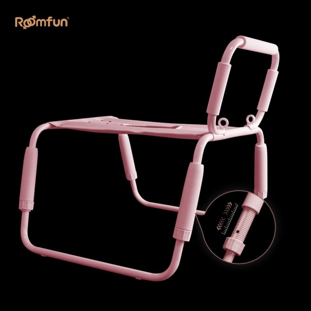 Секс игрушки - Стул для секса Roomfun Horse Chair регулируемый, розовый 12