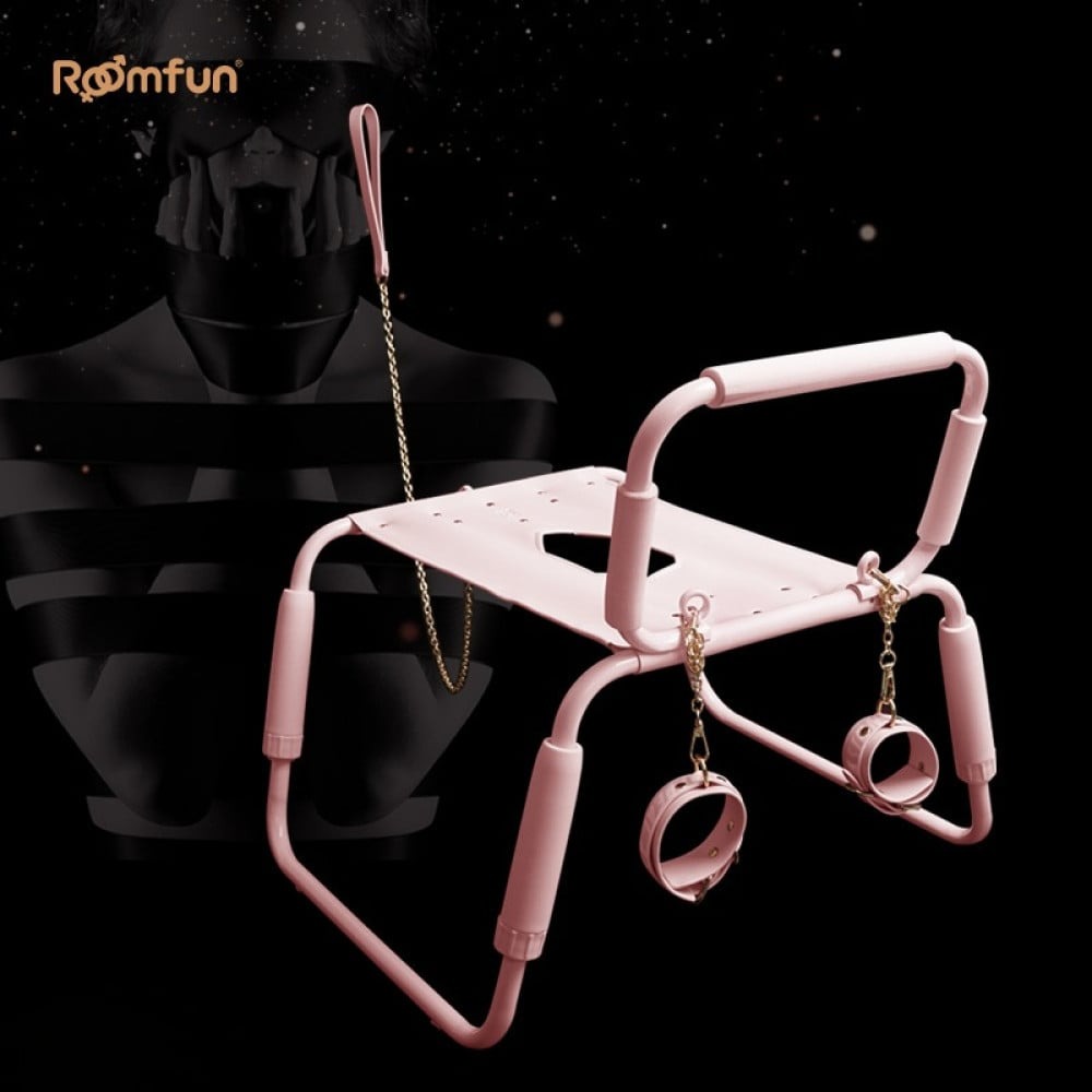 Секс игрушки - Стул для секса Roomfun Horse Chair регулируемый, розовый 6