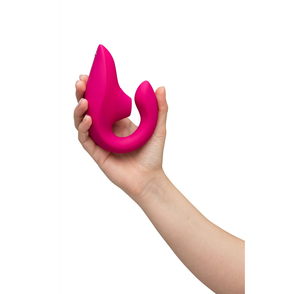 Секс игрушки - Стимулятор точки G и клитора Womanizer Blend, ярко розовый 2