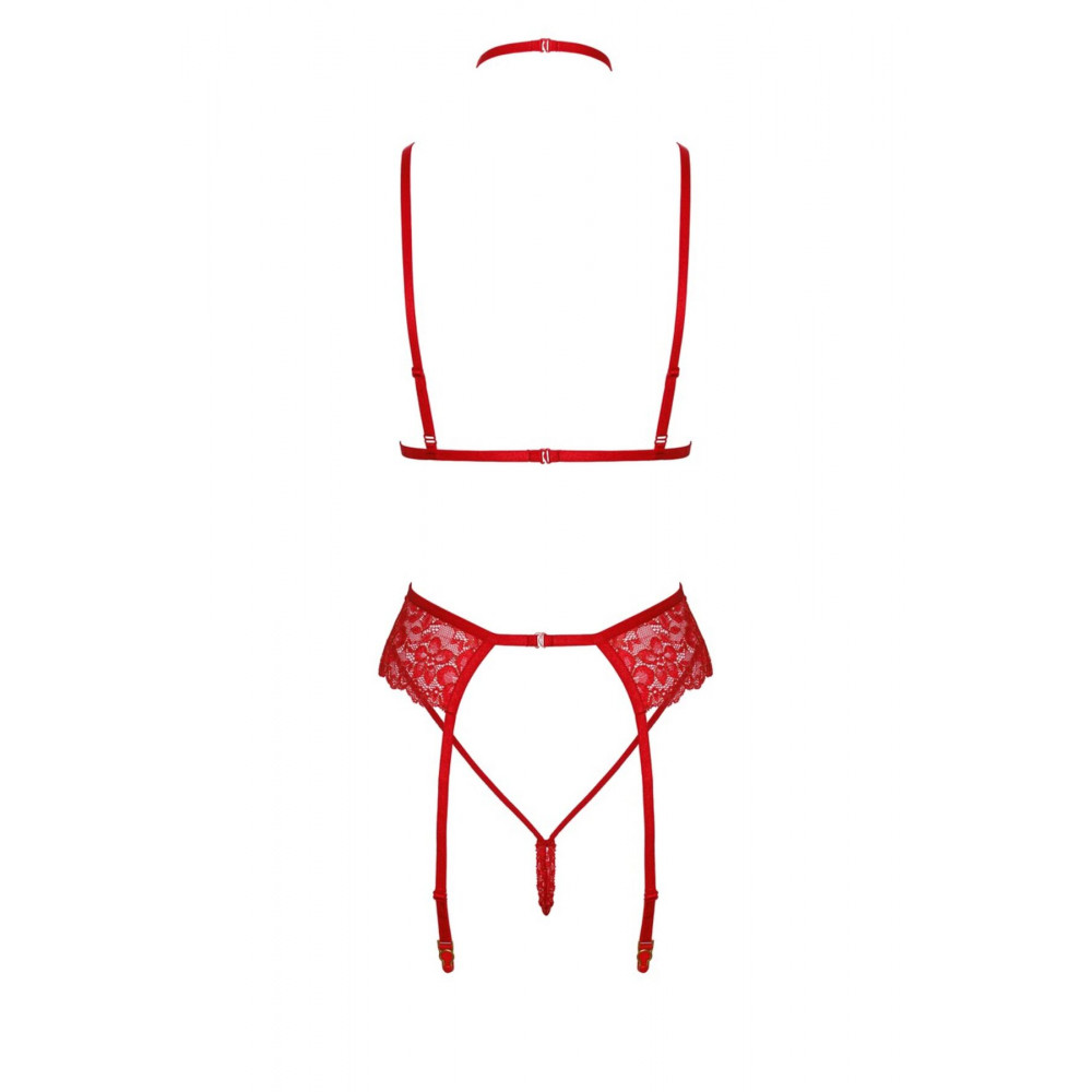 Эротические комплекты - Комплект Kissable Bondage Kiss Set Red L/XL 8