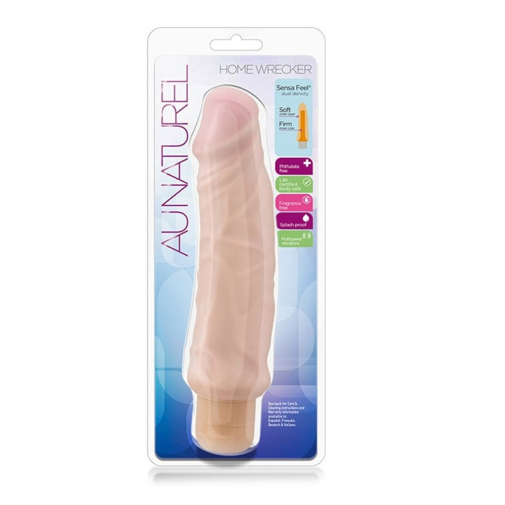 Секс игрушки - Вибратор реалистик на батарейках Blush Au Naturel Home Wrecker бежевый 5