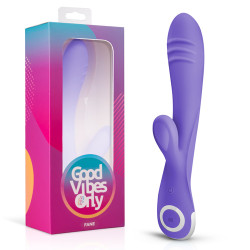 GVO006 Вибратор-кролик Fane Good Vibes Only, силиконовый, фиолетовый, 22 х 3.7 см