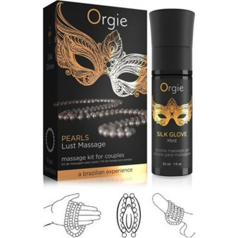 Массажные гели - Набор для жемчужного массажа «PEARLS LUST MASSAGE SET» Orgie 1